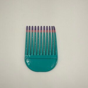 Vintage Goody Dipped Pick Lift Hair Comb Made In USA 90s Pink Purple Teal 3.5”
